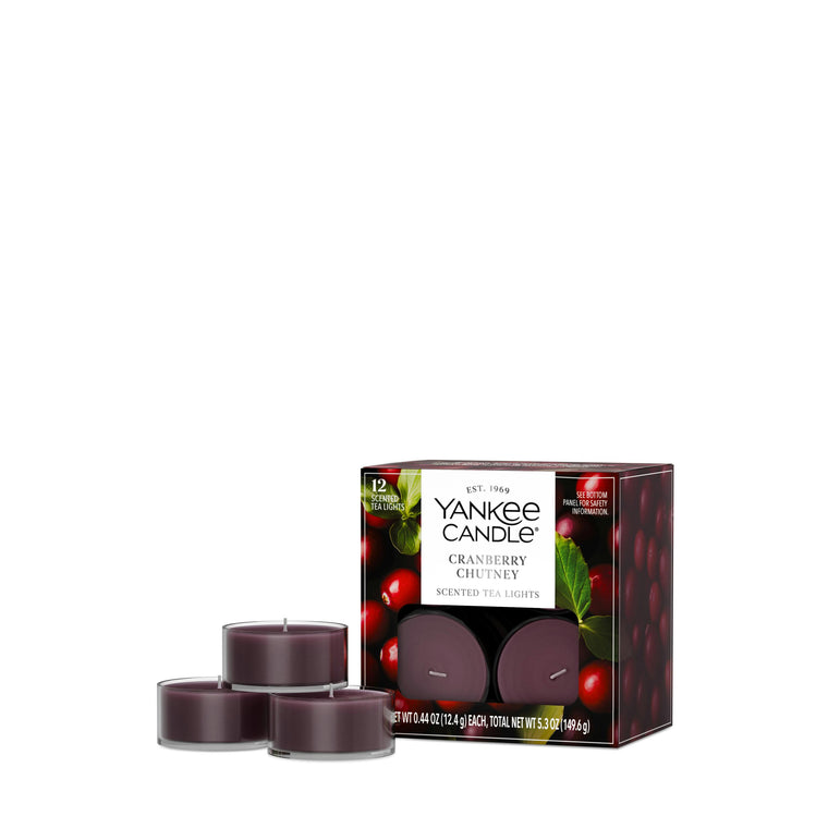 Cranberry Chutney Scented Tea Light Candles H4