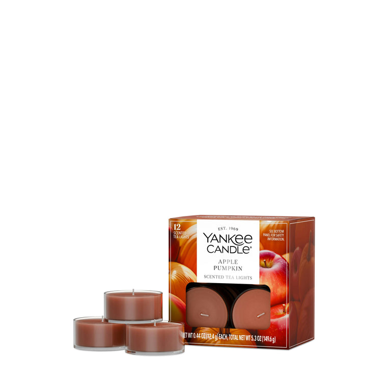 Apple Pumpkin Scented Tea Light Candles E2