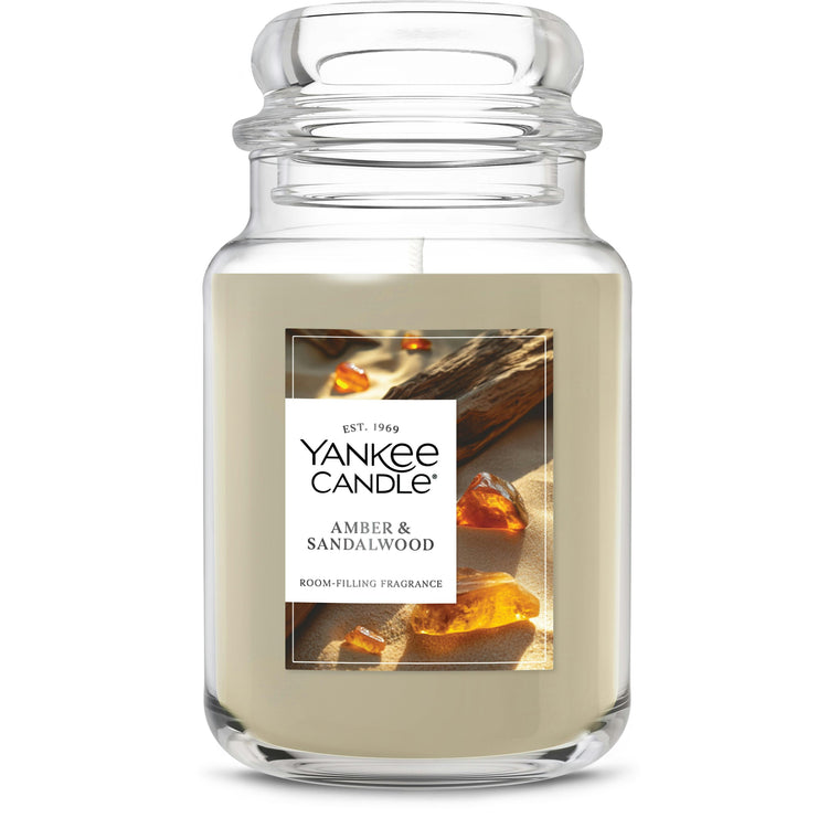 Amber & Sandalwood Original Large Jar Candle M8