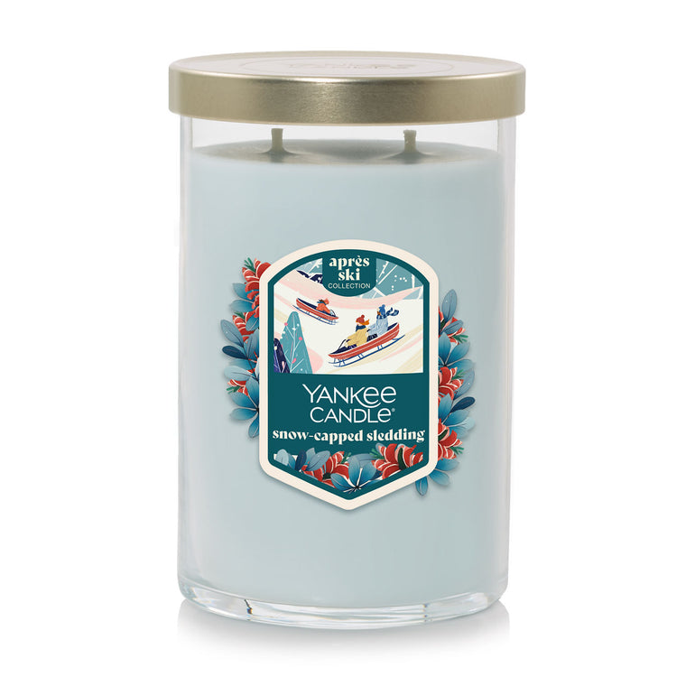Snow-Capped Sledding Large Tumbler Candle X6