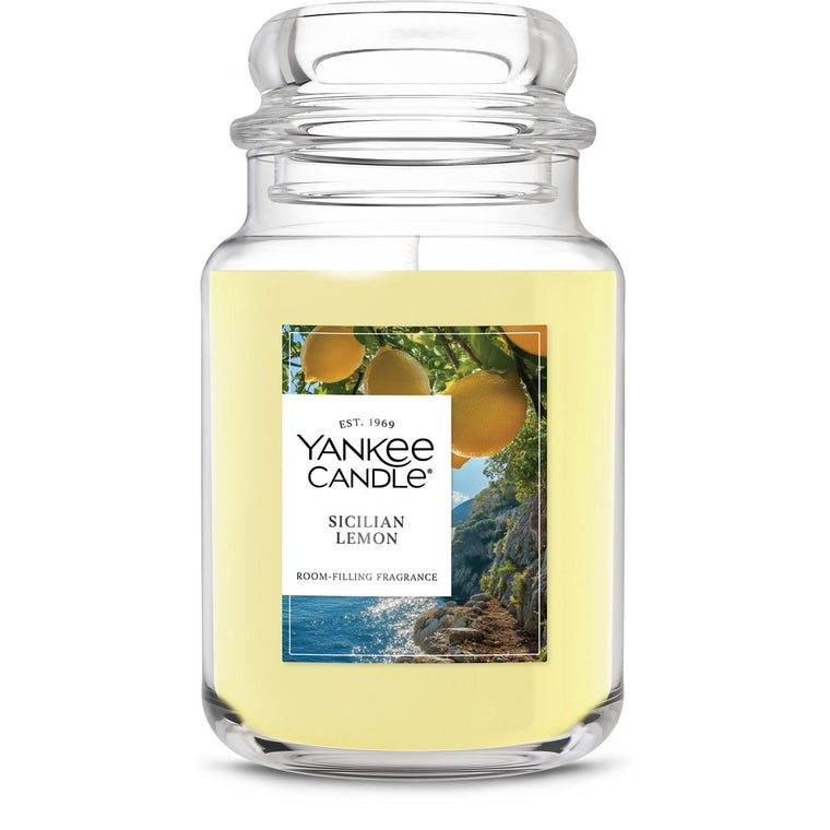 Sicilian Lemon Original Large Jar Candle Q0