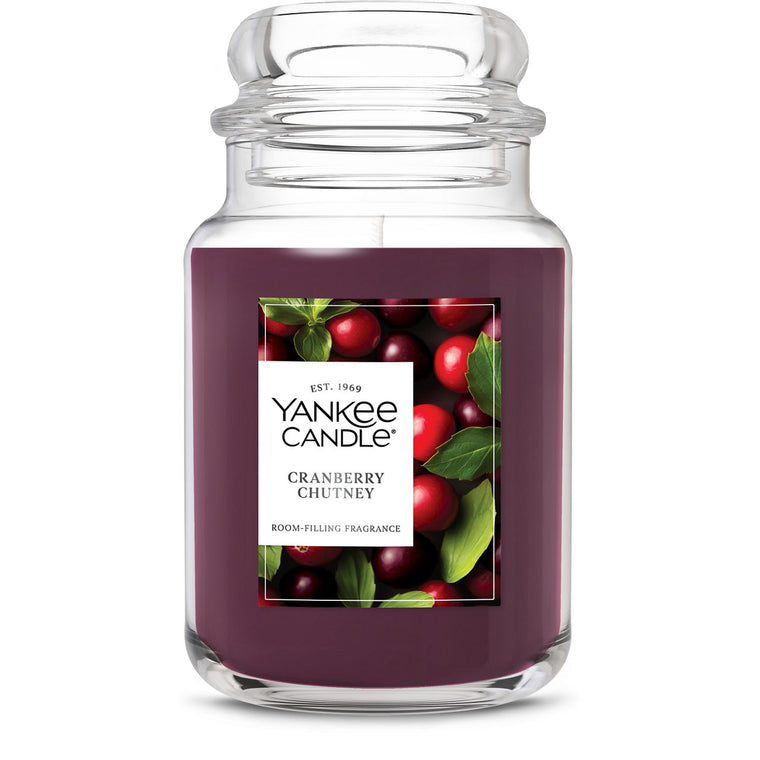 Cranberry Chutney Original Large Jar Candle B8