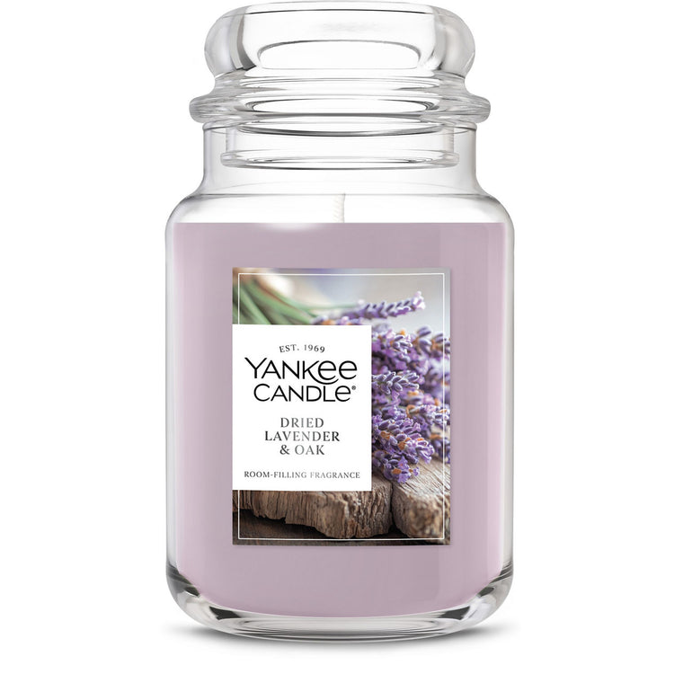 Dried Lavender & Oak Original Large Jar Candle A8