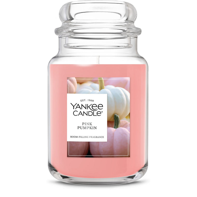 Pink Pumpkin Original Large Jar Candle S8