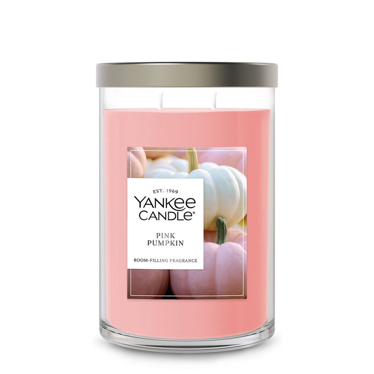 Pink Pumpkin Large Tumbler Candle A4