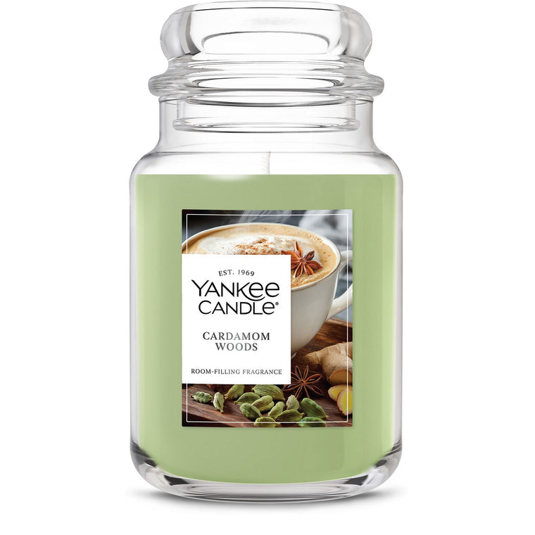 Cardamom Woods Original Large Jar Candle O2