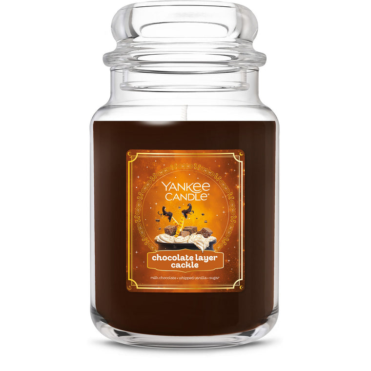Chocolate Layer “Cackle” Original Large Jar Candle H8
