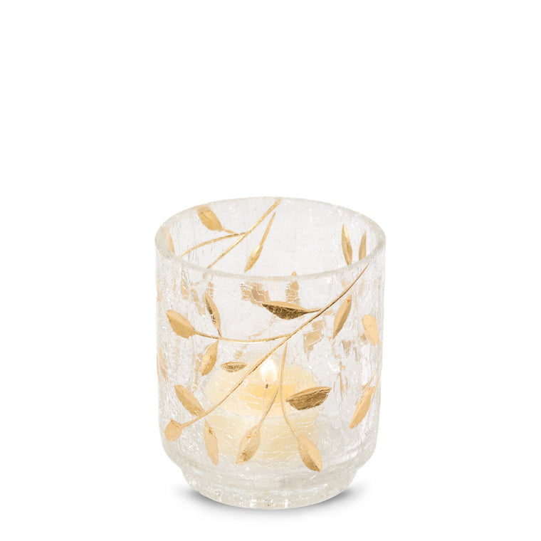 Gold Blossom Tea Light Candle Holder R6