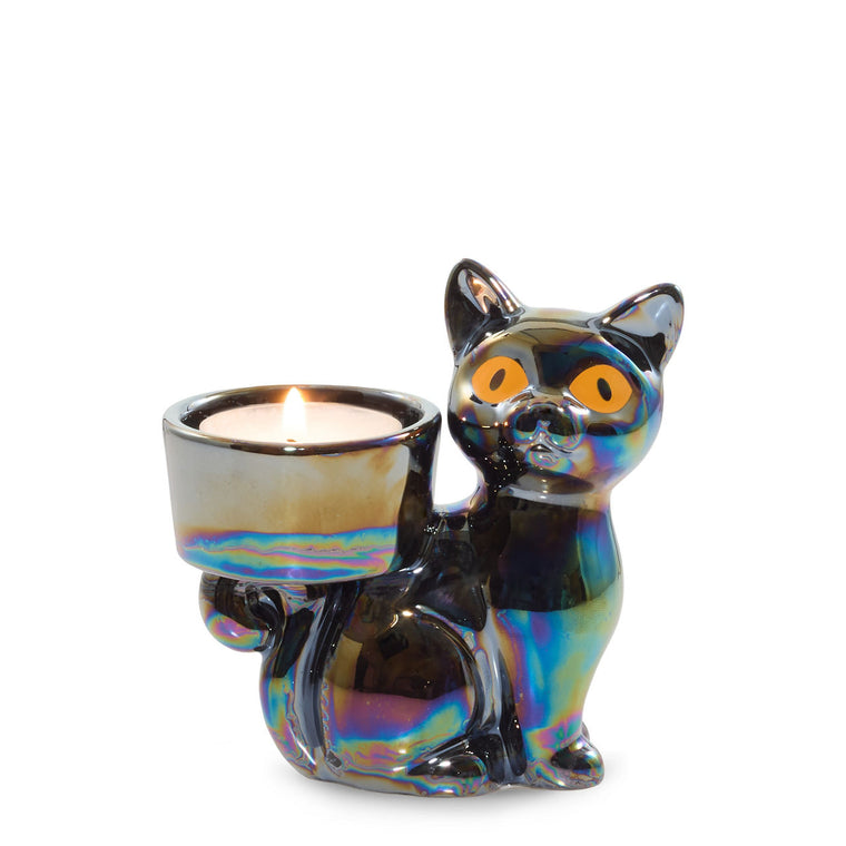 Twilight Whiskers Tea Light Candle Holder W9