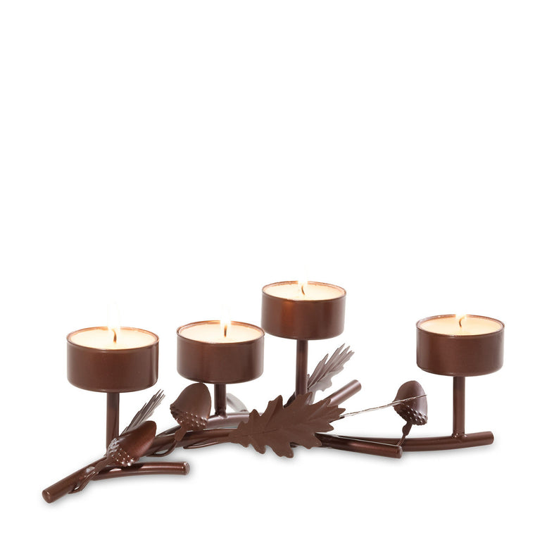 Acorn Branch Tea Light Candle Holder D5