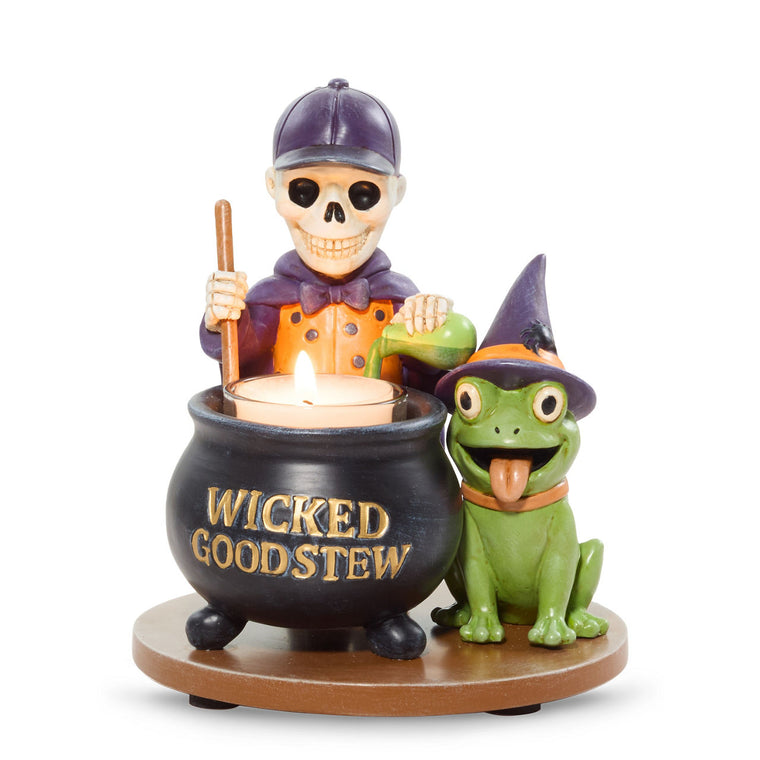 Bonebury Lane Wicked Good Tea Light Candle Holder M6