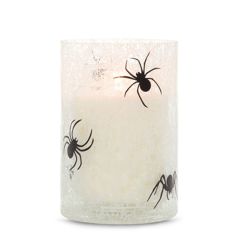 Spider Web Jar Candle Holder B8
