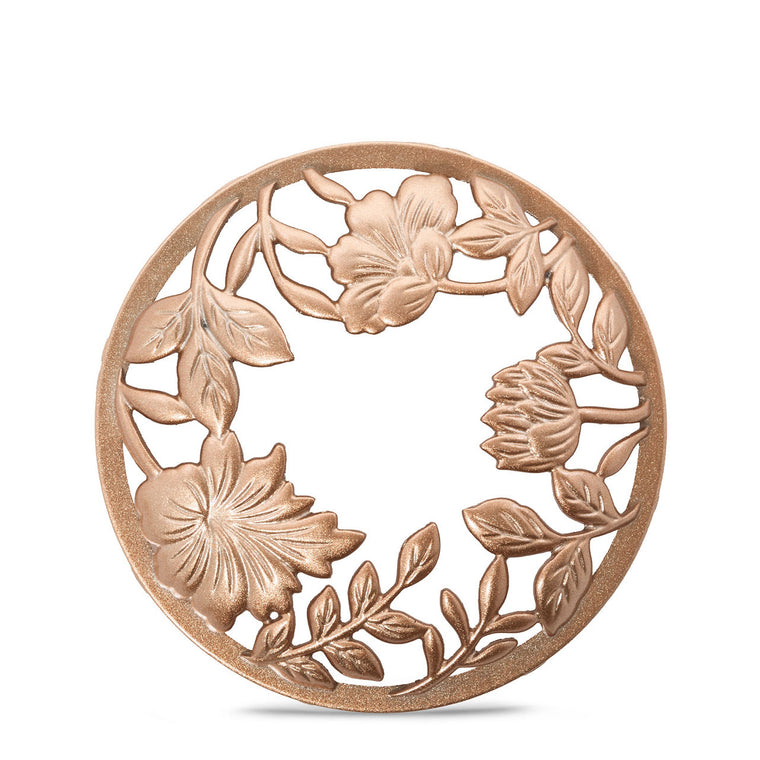 Floral Etch Illuma-Lid® Jar Candle Topper D2