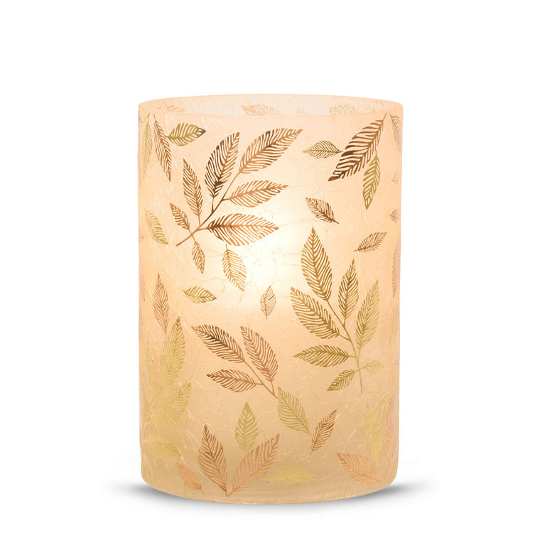 Frosted Gold Jar Candle Holder E4
