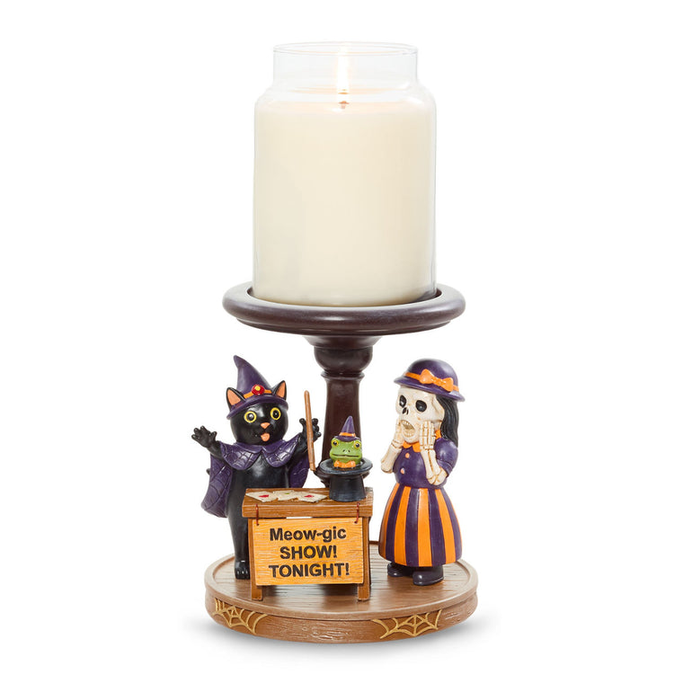 Bonebury Lane Meow-gic Show Candle Pedestal Q2
