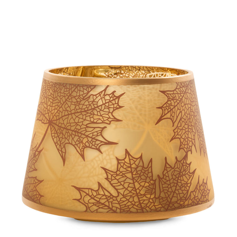 Crackle Leaves Jar Candle Shade L8